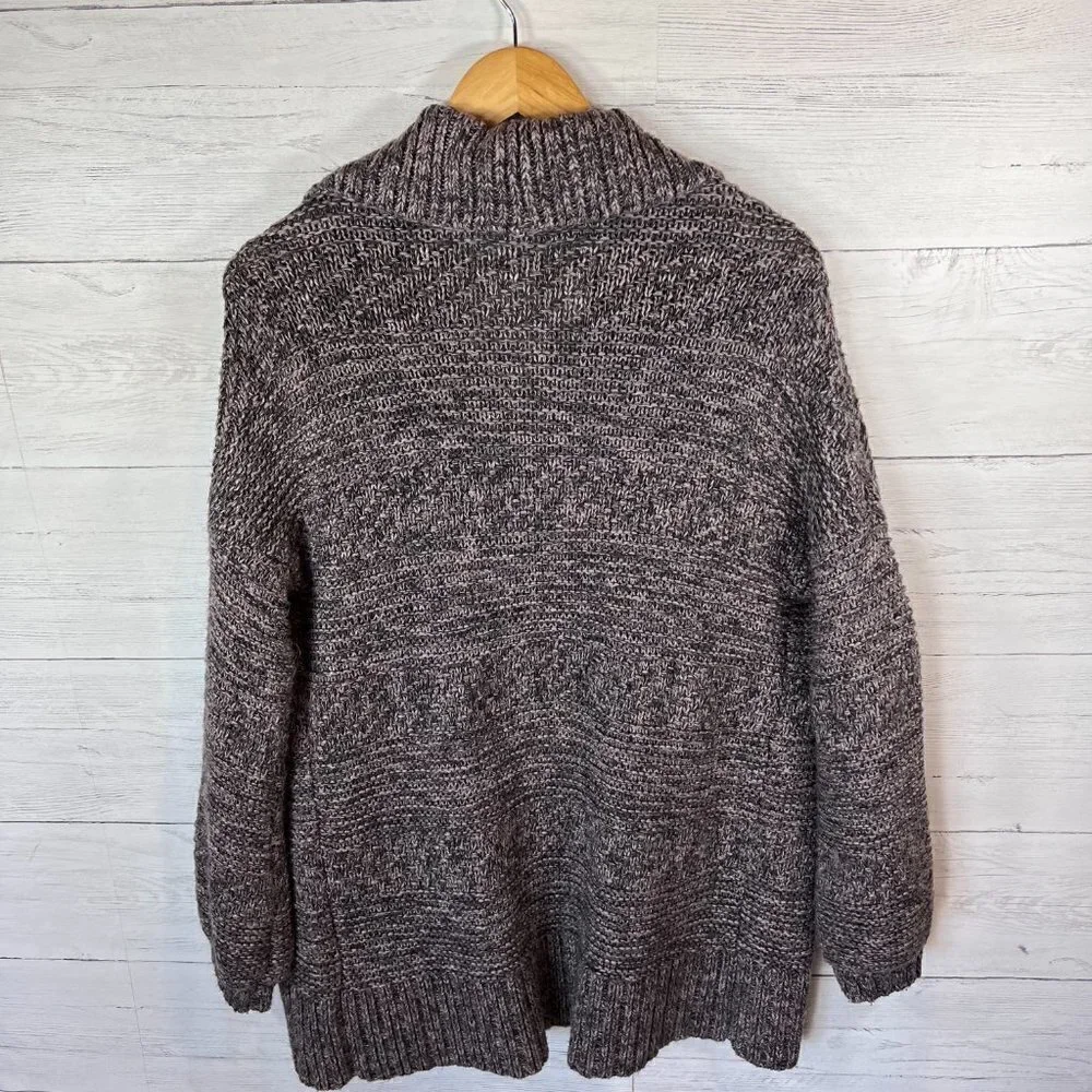 Prana Duster Cardigan Womens Size Large Magnet Grey Sukie Longline Alpaca & Wool